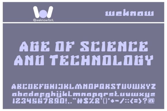 Age of Science and Technology Font: A Bold, Polished Touch for Small Business Branding