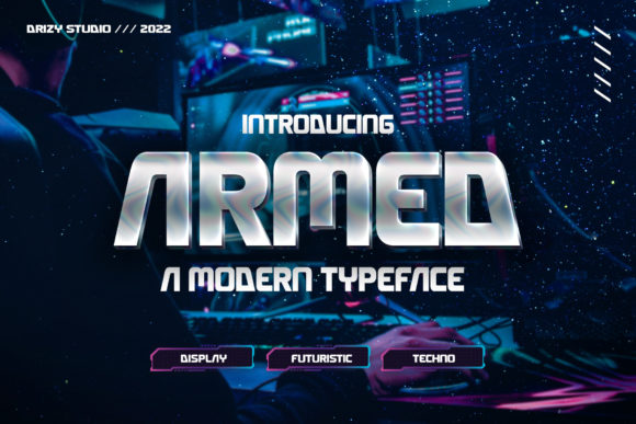 Armed: A Futuristic Display Font for Editorial Impact