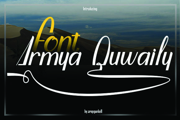Armya Quwaily: A Display Font That Makes Your Headlines Stick