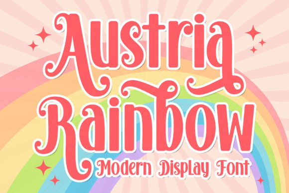 Austria Rainbow: A Display Font That Elevates Handmade Charm