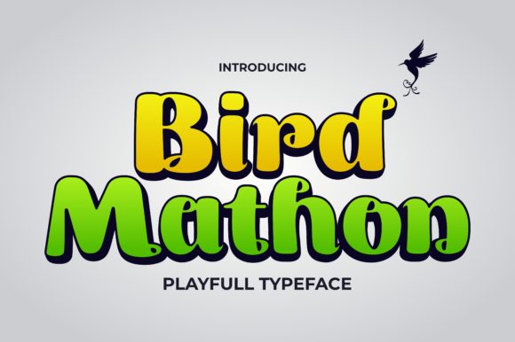 Birdmathon: A Bold Display Font That Makes Handmade Products Shine