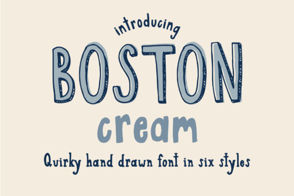 Boston Cream Font: A Sweet, Sophisticated Display Typeface for Makers