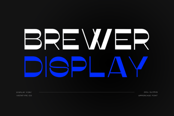 Brewer Display: A Retro-Infused Display Font for Digital Branding