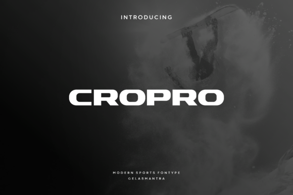 Cropro: A Sporty Yet Polished Display Font for Brand Identity