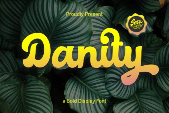 Danity: A Retro Display Font That Stops Scrollers