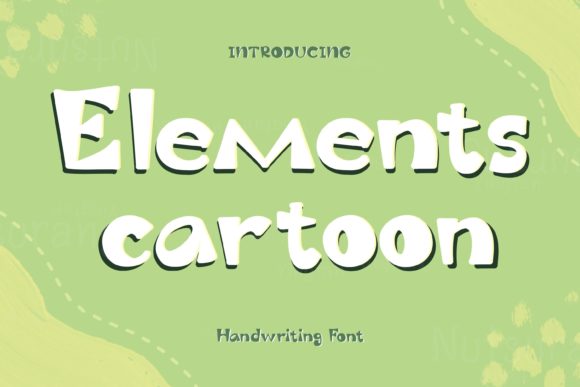 Elements Cartoon: A Playful Display Font for Digital Brands