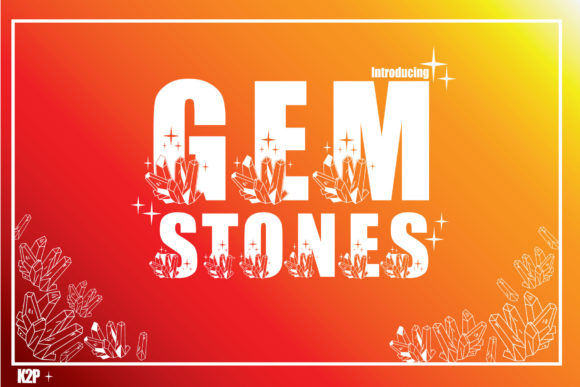 Gemstones Font: A Bold Display Typeface for Digital Branding
