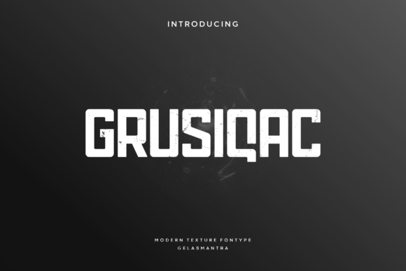 Grusiqac: A Sci-Fi Display Font for Handmade Labels & Printables