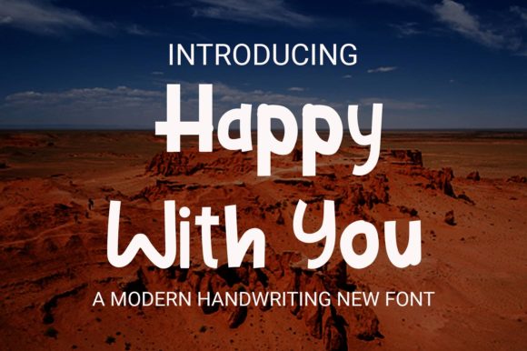 Happy with You Font: A Friendly Display Font for Small Business Branding