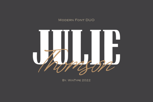 Julie Thomson: A Display Font That Adds Chic Clarity to Digital Layouts