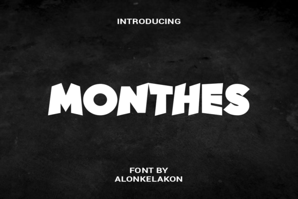 Monthes: A Bold, Trendy Display Font for Real Branding Work