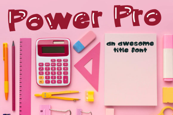Power Pro Display Font for Handmade Labels & Printables