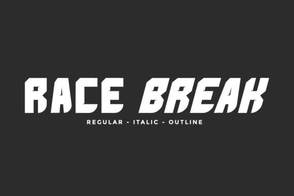 Race Break: A Bold Display Font for Editorial Impact
