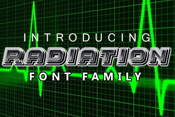 Radiation Font: Bold, Textured Display Type for Crafters