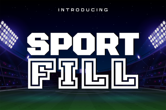 Sport Fill: A Bold Display Font for Impactful Web Headlines