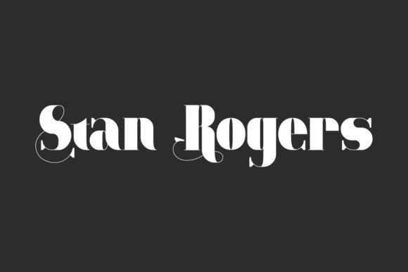 Stan Rogers Display Font for Handmade Creators