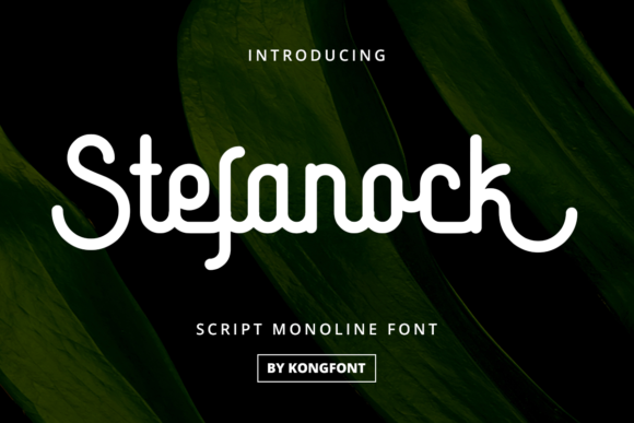 Stefanock: A Playful Display Font for Handmade Brands