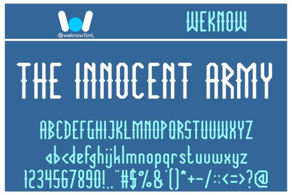 The Innocent Army Font: A Craft-First Display Typeface for Real Products