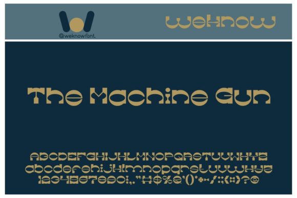 The Machine Gun Display Font for Editorial Impact